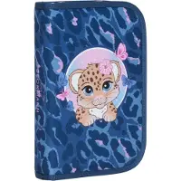Beckmann Federmäppchen m. Inhalt - Cheetah - Dark Blue - - One Size - Federmäppchen