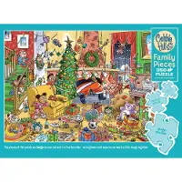 Cobble Hill Familienpuzzle Catching Santa 350 Teile