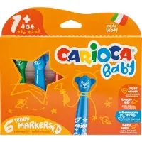 Carioca Teddystifte 6er-Pack