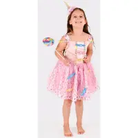 Den Goda Fen Kostüm - Dress Candy - Pink - - 4-6 Jahre (104-116) - Kostüme