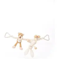 Teddykompaniet Diinglisar Kinderwagenanhänger Teddybär & Kaninchen