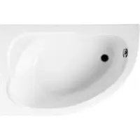 Badland Eckbadewanne Badewanne Standard 140x140 mit Ablaufgarnitur, Füßen und Styroporverkleidung GRATIS
