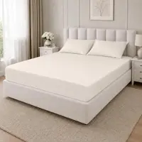 TRAUMSCHLAF Mako-Satin Spannbetttuch 150x200 - 160x200 cm | wollweiss - weiß