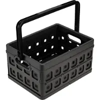 Sunware Klappbox Square, Inhalt 24 Liter, mit Griff, schwarz