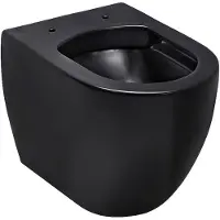 Schöner Wohnen Kollektion SCHÖNER WOHNEN-Kollektion Wand-WC ANTUS, Mattschwarz, spülrandlose Keramik hänge Toilette, Abgang waagerecht