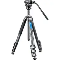 Leofoto Manba LV-284C Stativ + BV-5 Videokopf