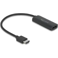 DeLOCK Adapter HDMI-A Stecker zu DisplayPort Buchse 8K, 0,18 m, HDMI Typ A (Standard), DisplayPort + Micro-USB, Männlich, Weiblich, Gerade