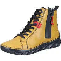 Rieker Schnür-,Zug-u.Schnallenstiefel in gelb/orange, Gr. 39