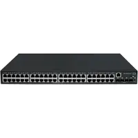 HP Networking Comware 2050 48p: Managed Switch mit 48 x 10/100/1000Base-T (PoE+) Anschlüssen, 4 PoE+ Ports, 4 SFP-Ports (1G/2.5G) und einer Leistung von 410W