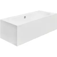 Badland Badewanne Rechteck Vitae 180x80 mit Acrylschürze, Füßen und Ablaufgarnitur GRATIS