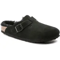 Birkenstock Hausschuhe BOSTON VL LAF, Schwarz:43