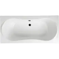 Badland Badewanne Rechteck Long 170x80 mit Ablaufgarnitur, Füßen und Wannenträger GRATIS
