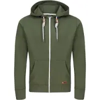 Riverso Sweatjacke Herren mit Kapuze Reißverschluss Regular Fit RIVThilo Regular Fit Grün 3XL