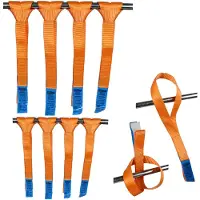 TRUTZHOLM 8x Gurtschlaufen Doppelschlaufen 1750 kg Gurtlast 45 cm Länge 35 mm Breite Zu...