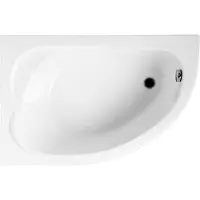 Badland Eckbadewanne Badewanne Standard LINKS 130x85 mit Acrylschürze, Füßen und Ablaufgarnitur GRATIS