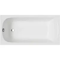 Badland Badewanne Rechteck Classic 120x70 mit Ablaufgarnitur, Füßen und Wannenträger GRATIS