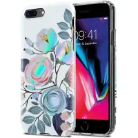 Cadorabo IMD TPU Bunte Blumen & Blätter Cover