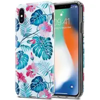 Cadorabo IMD TPU Bunte Blumen & Blätter Cover