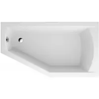 Badland Eckbadewanne Badewanne Selena LINKS 160x90 mit Acrylschürze, Füßen und Ablaufgarnitur GRATIS