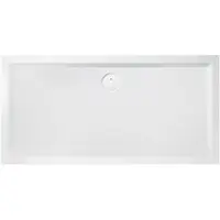 Hoesch Muna Mineralguss-Duschwanne 4180.730 120 x 80 x 3 cm, Steingrau, aus Solique, Antirutsch