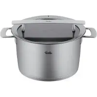 Fissler Phi Collection 016-103-24-000-0 Suppentopf, 24 cm, 6.5L, Glasdeckel