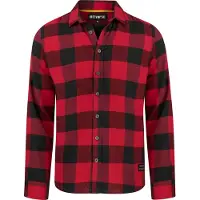 Riverso Flanellhemd Herren langarm Kariert Regular Fit RIVArne - Middle Red (15300) - L