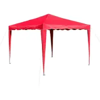 Dema Gartenpavillon faltbar 3x3 m, rot