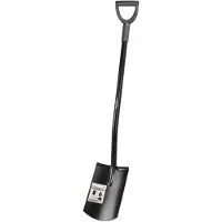 KesTek PROFESSIONAL Stahl Gärtnerspaten Flach EGS2