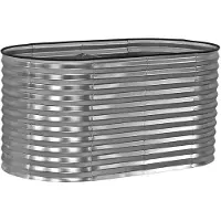 Dema Hochbeet oval Cornwall, silber