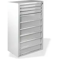 ADB MAMMUT Schubladenschrank lichtgrau 9 Schubladen 70,0 x 43,5 x 120,0 cm
