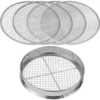 KesTek PROFESSIONAL Gartensieb Edelstahl 5in1 KTGS1