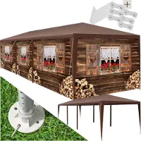 TecTake Pavillon Almchalet in 2 Größen, im Steckystem