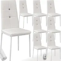 TecTake Set Esszimmerstuhl Julien gepolstert mit Kunstlederbezug 40 x 42 x 97 cm