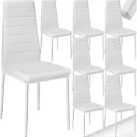 TecTake Set Esszimmerstuhl Thomas gepolstert mit Kunstlederbezug 45 x 48 x 98,5 cm