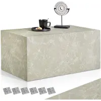 TecTake Couchtisch Lasley inkl. Bodenschoner, Belastbarkeit 45 kg
