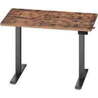 Songmics Elektrischer Höhenverstellbarer Schreibtisch mit Memory-Funktion und Erinnerung, 80 x 50 cm, Vintagebraun LSDB35308KD03