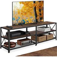 TecTake - TV-Schrank - Indianapolis - industriell dunkelbraun - 404543