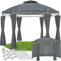 TecTake Gartenpavillon Siana Ø 3,5 m
