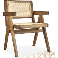 TecTake Armlehnstuhl Lissy Boho-Stil 59 x 56,5 x 82,5 cm, Belastbarkeit 120 kg