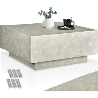 TecTake Couchtisch Lasley inkl. Bodenschoner, Belastbarkeit 45 kg