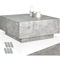TecTake Couchtisch Lasley inkl. Bodenschoner, Belastbarkeit 45 kg