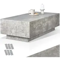 TecTake Couchtisch Lasley inkl. Bodenschoner, Belastbarkeit 45 kg