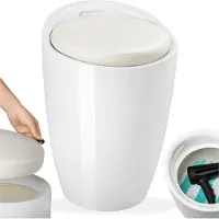 TecTake Badhocker mit Stauraum weiß - 402077