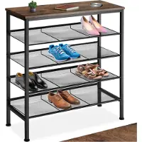 TecTake Schuhschrank Bournemouth 75,5x30,5x85,5cm | Gr.: onesize