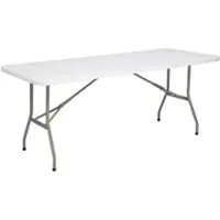 Bolero Rechteckiger Klappbarer Tisch 6ft Weiß