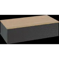 Villeroy & Boch V&B Waschtischunterschrank mit Frontstruktur -Beleuchtung Antao 100x26,8x50cm, WBP hon. Oa, bla m Lac
