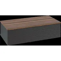 Villeroy & Boch V&B Waschtischunterschrank mit Frontstruktur -Beleuchtung Antao 100x26,8x50cm, WBP w. wal, bla m Lac