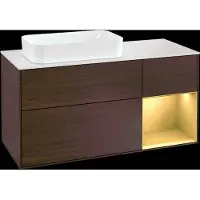 Villeroy & Boch V&B Waschtischunterschrank FINION 1200x603x501 Abdpl wh Reg go ma/Wln Ve