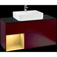 Villeroy & Boch V&B Waschtischunterschrank FINION 1200x603x501 Abdpl bl Reg go ma/Peony
