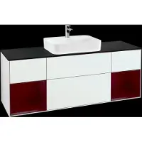 Villeroy & Boch V&B Waschtischunterschrank FINION 1600x603x501 Abdpl bl Reg Peony/gls wh